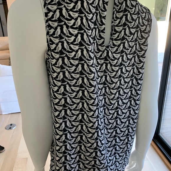 J.Crew Black and White Sleeveless Birdie Top - Picture 6 of 6
